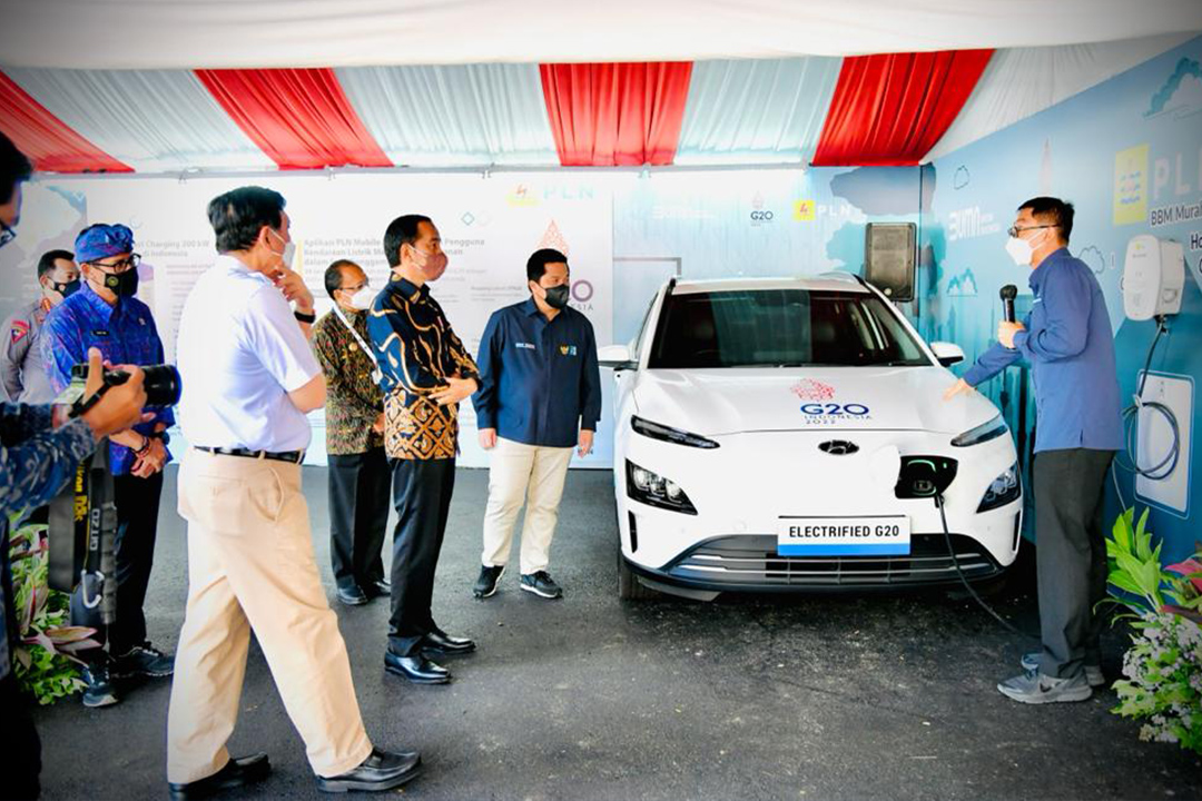 SPKLU Ultra Fast Charging Pertama di Indonesia diresmikan Bapak Presiden