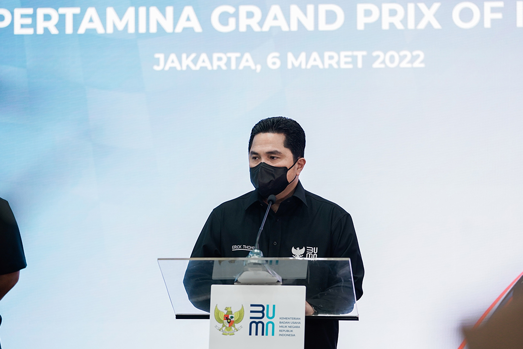 Menteri Badan Usaha Milik Negara (BUMN) Erick Thohir mengatakan tiket Hari Balapan Utama MotoGP 2022 Seri Pertamina Grand Prix of Indonesia pada Minggu (20/3) telah sold out atau habis terjual.