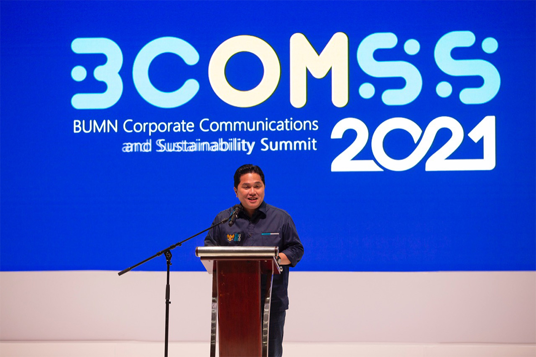 Kementerian Badan Usaha Milik Negara menggelar BUMN Corporate Communications and Sustainability Summit (BCOMSS) 2020-2021 (29/1)