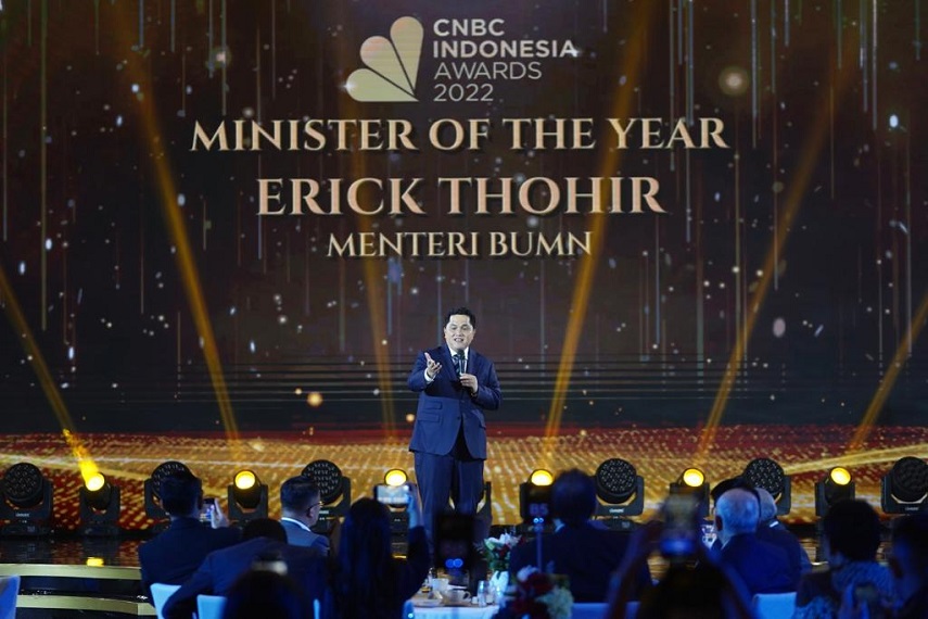 Berhasil Transformasikan BUMN, Erick Thohir Jadi Minister of The Year